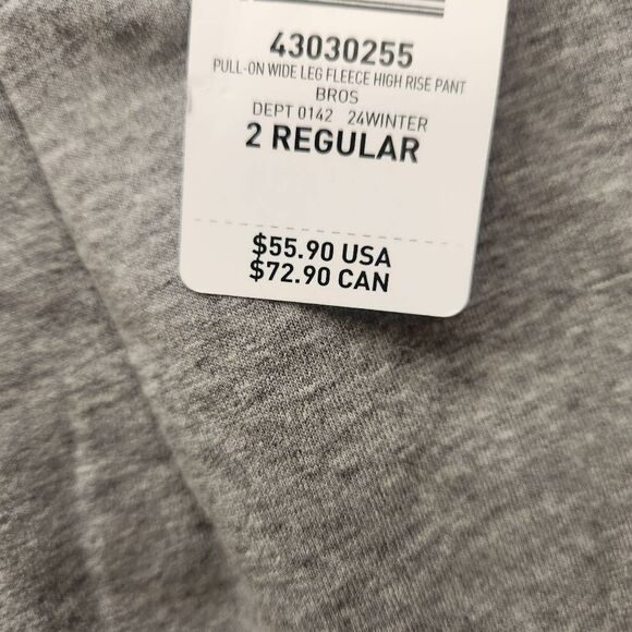 Torrid Sweatpants 2XL Plus Wide Leg Fleece Gray Loungewear Activewear - Picture 6 of 6